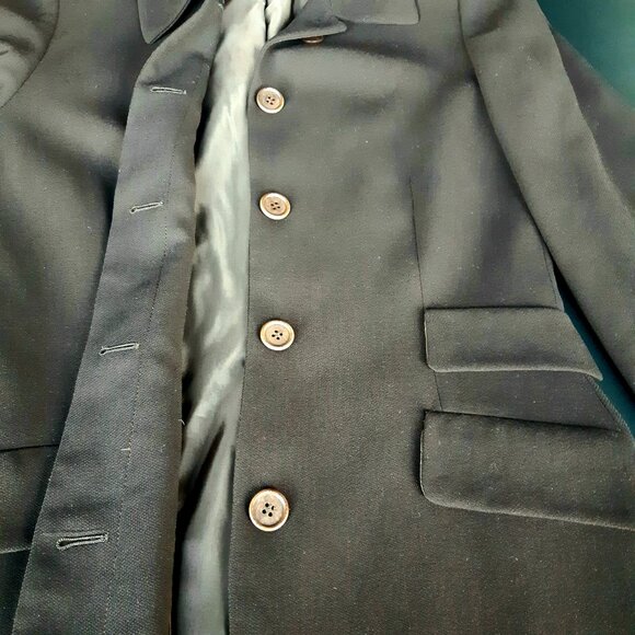 Antonio Fusco Milano Vintage SZ 4 - 2 Piece Pant Suit Chocolate Brown 100% Wool - Picture 9 of 16